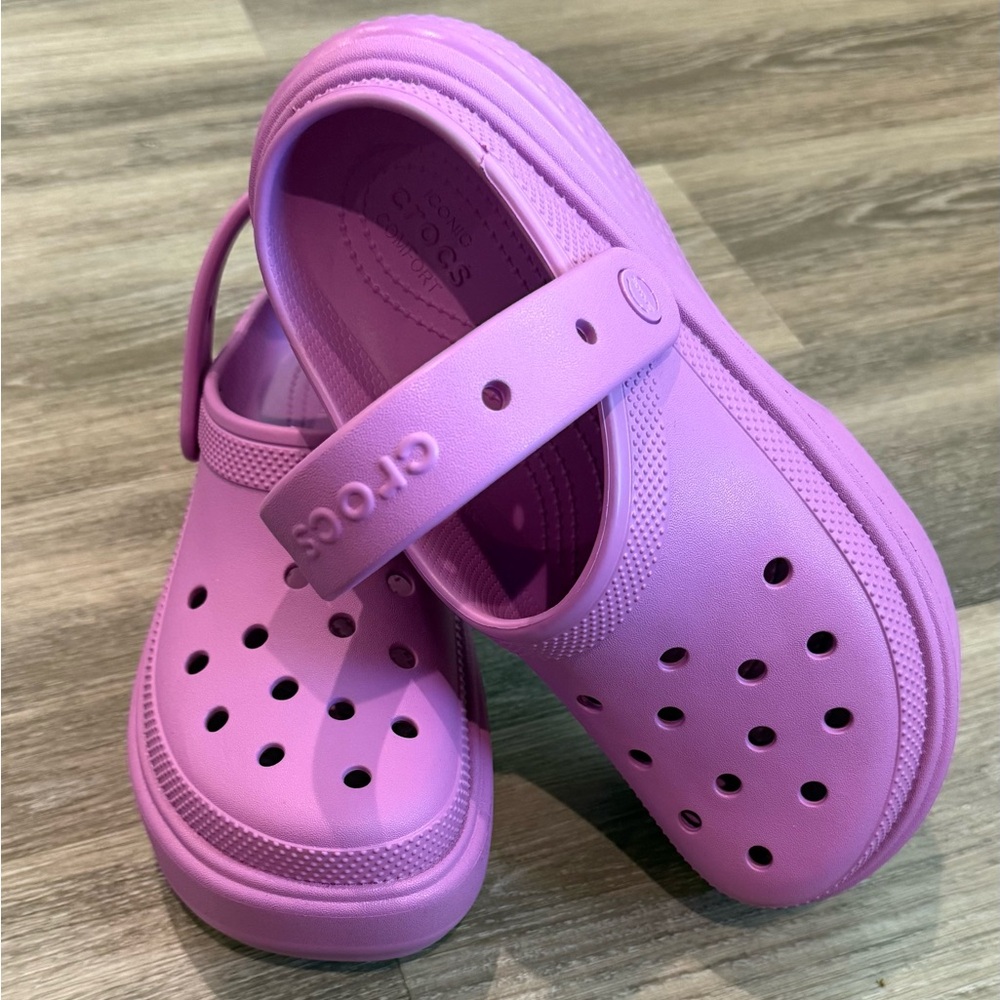 Crocs Stomp Platform Clog: Bubble/Purple